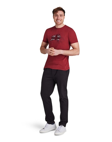 Raging Bull Slash Bull T-Shirt Claret