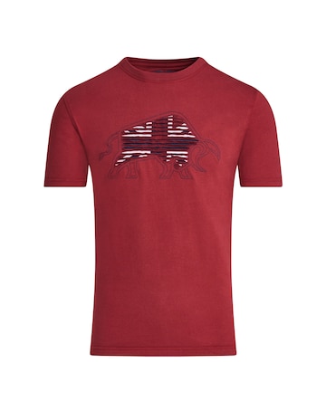 Raging Bull Slash Bull T-Shirt Claret