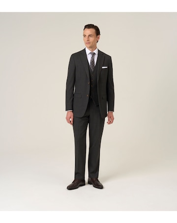 Skopes Elijah Suit Wcoat Charcoal Check