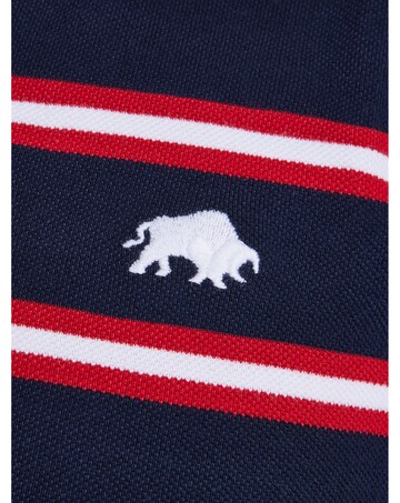 Raging Bull Triple Stripe Pique Polo Red