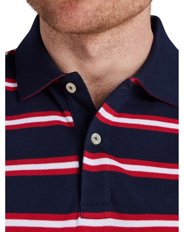 Raging Bull Triple Stripe Pique Polo Red