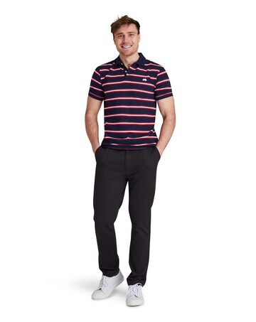 Raging Bull Triple Stripe Pique Polo Red