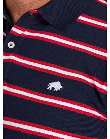 Raging Bull Triple Stripe Pique Polo Red