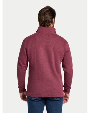 Raging Bull Classic French Rib Quarter Zip Burgundy