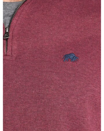Raging Bull Classic French Rib Quarter Zip Burgundy