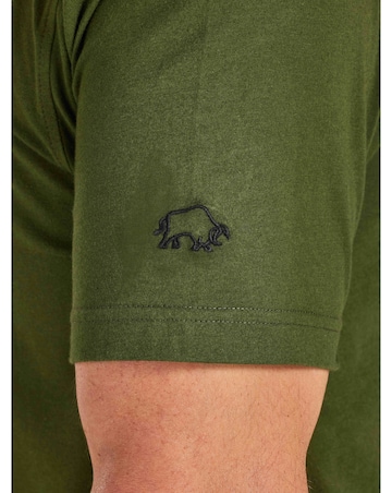 Raging Bull RB Bikers Club Print T-Shirt Army Green