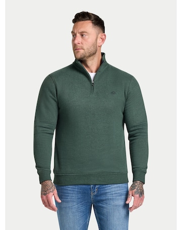Raging Bull Classic Jersey Quarter Zip Sweat Forest