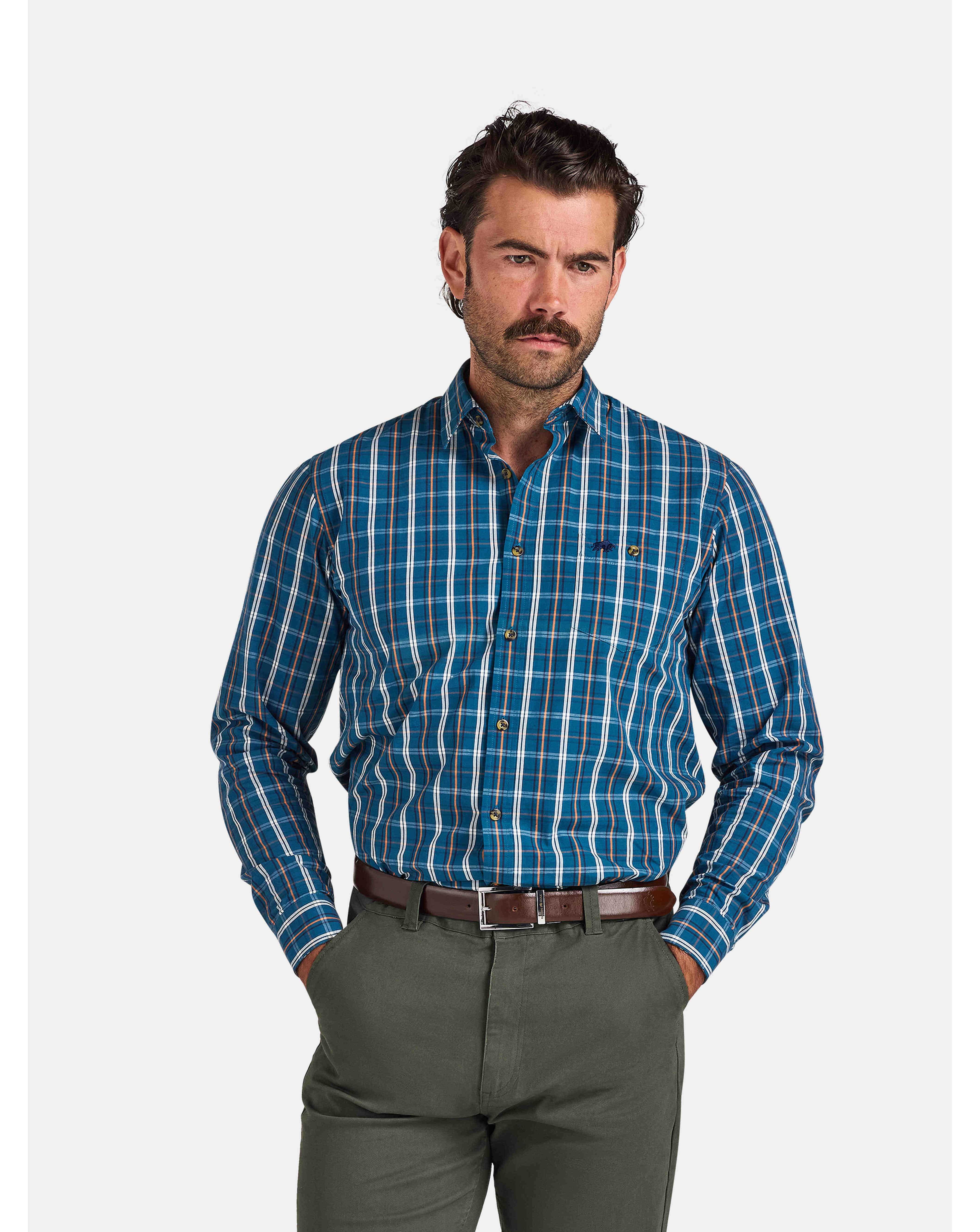 Raging Bull L/S Linear Check Shirt