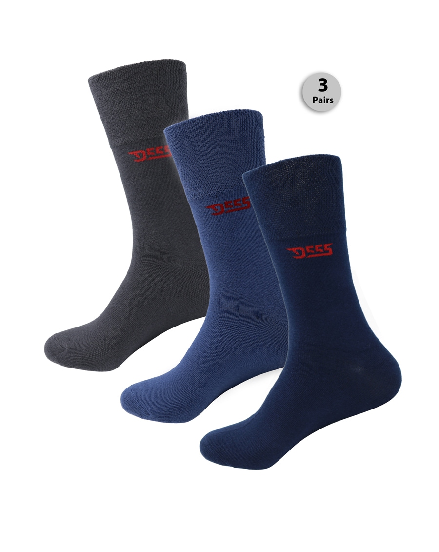 Pack Of 3 Extra Wide Comfort Fit Socks