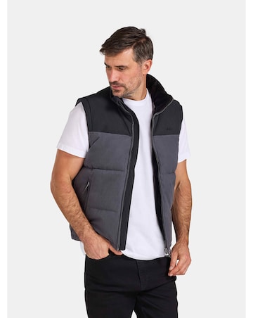 Raging Bull Two Tone Gilet Black
