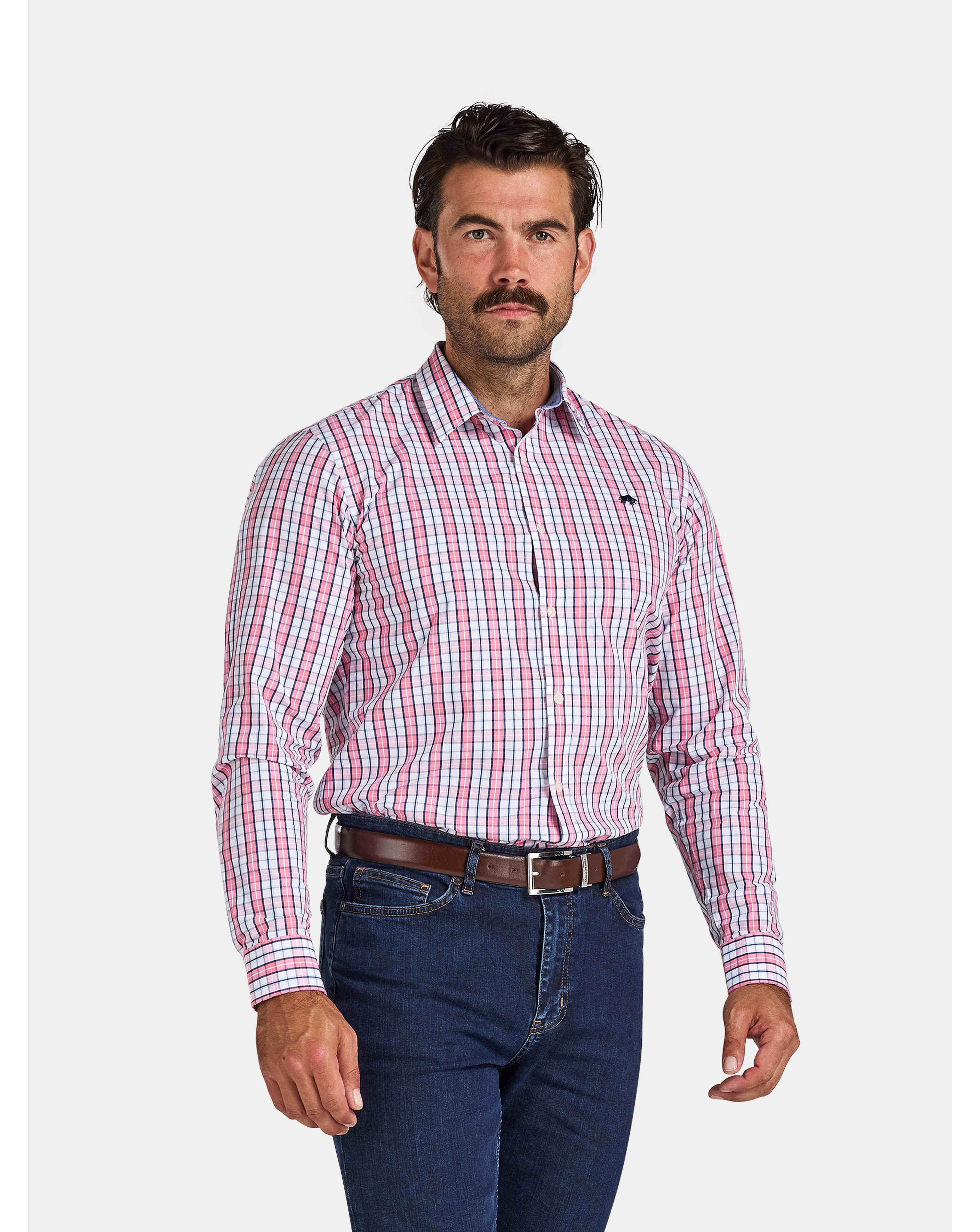 New In - Raging Bull LS Large Check Cotton Shirt