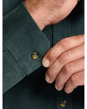 Raging Bull Long Sleeve Soft Needle Corduroy Shirt Forest