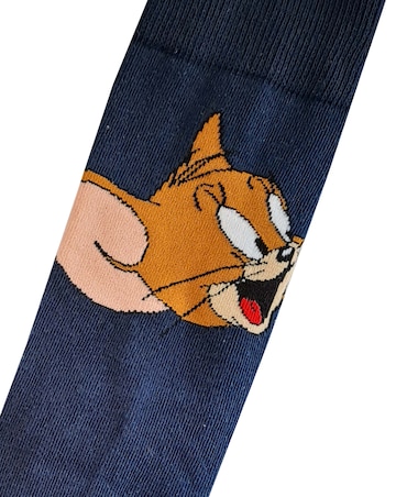 Mens 5pk Tom & Jerry Socks