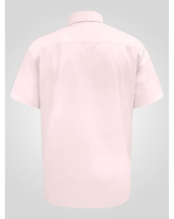 D555 Big & Tall Lucas Ultimate Stain Resist Non Iron S/S Stretch Shirt-Pink