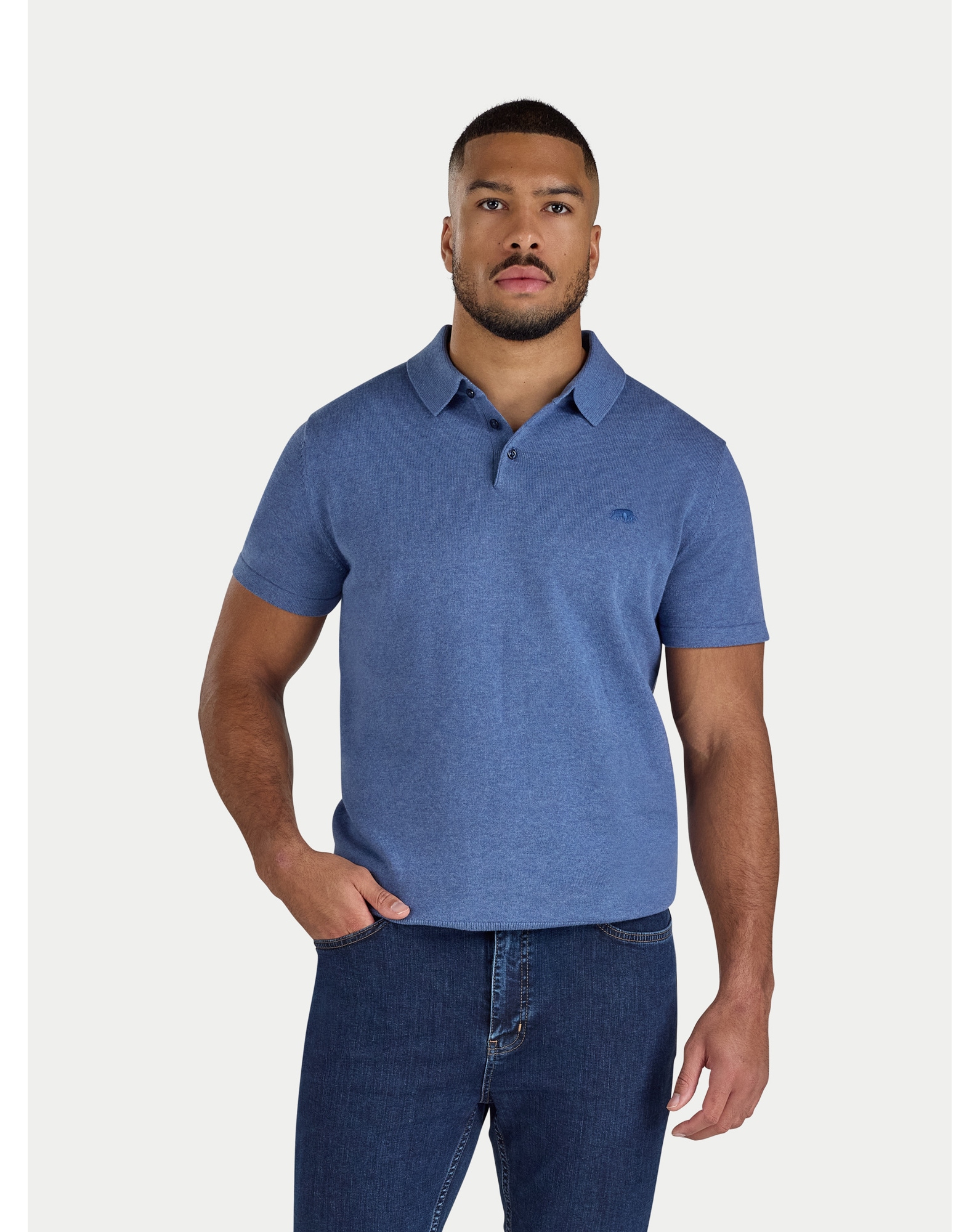 New In - Raging Bull Short Sleeve Knitted Polo