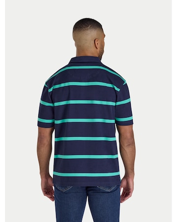 Raging Bull Thick Stripe Rugby Navy