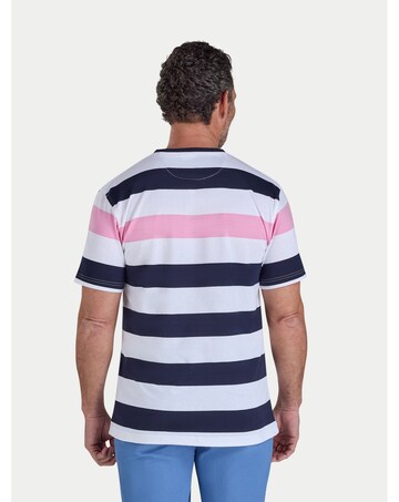 Raging Bull Contrast Stripe T-Shirt White