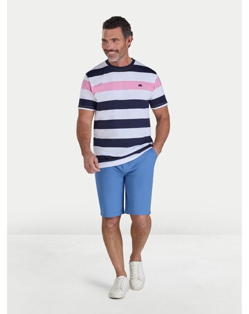 Raging Bull Contrast Stripe T-Shirt White