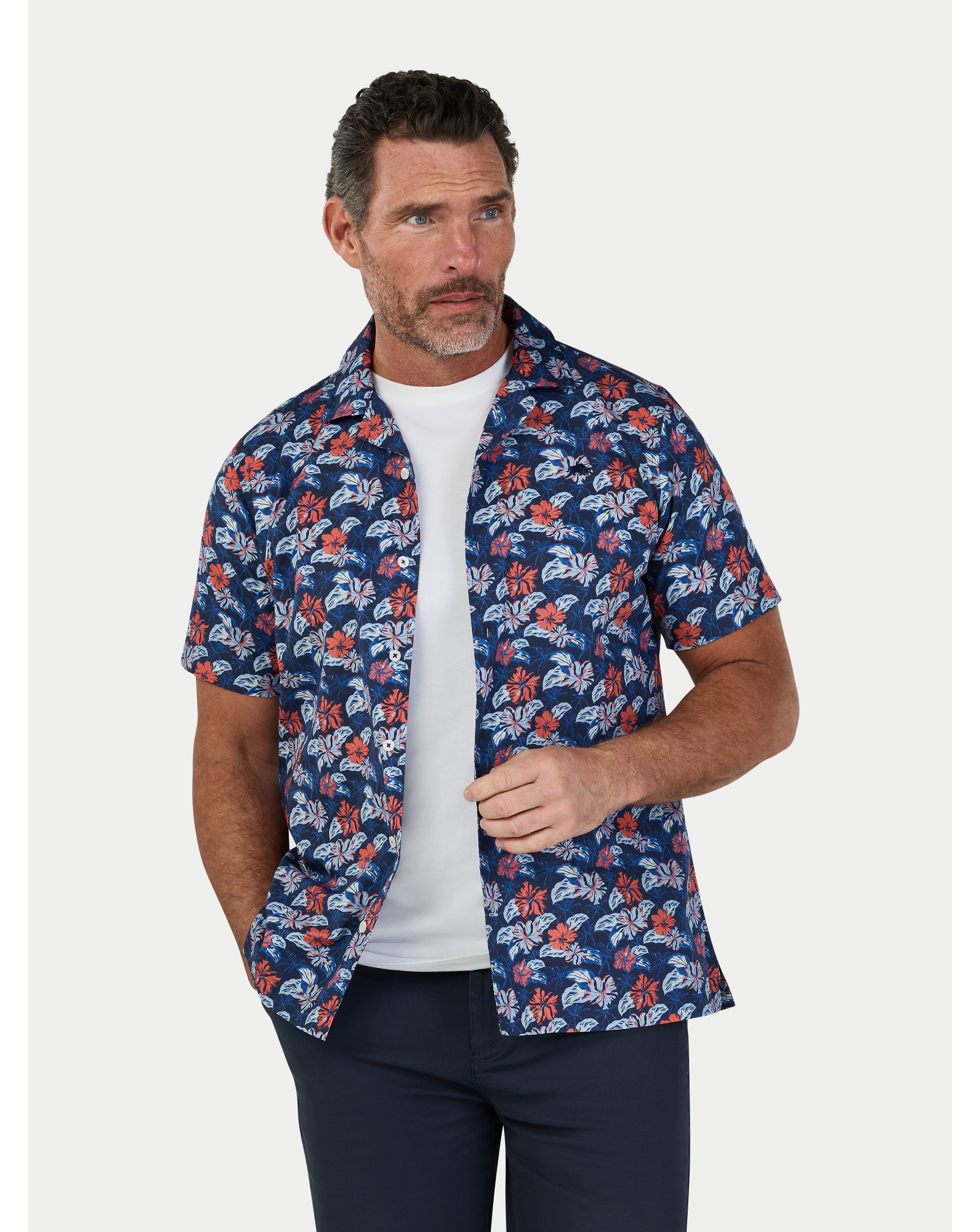 Raging Bull SS Hawaii Floral Shirt