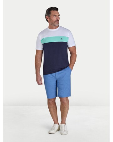 Raging Bull Cut & Sew Panel T-Shirt Navy