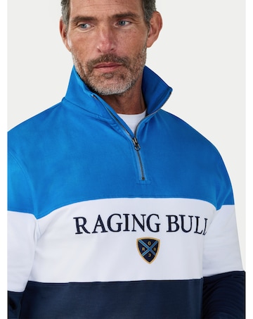 Raging Bull Cut & Sew Quarter Zip Sweat Electric Blue