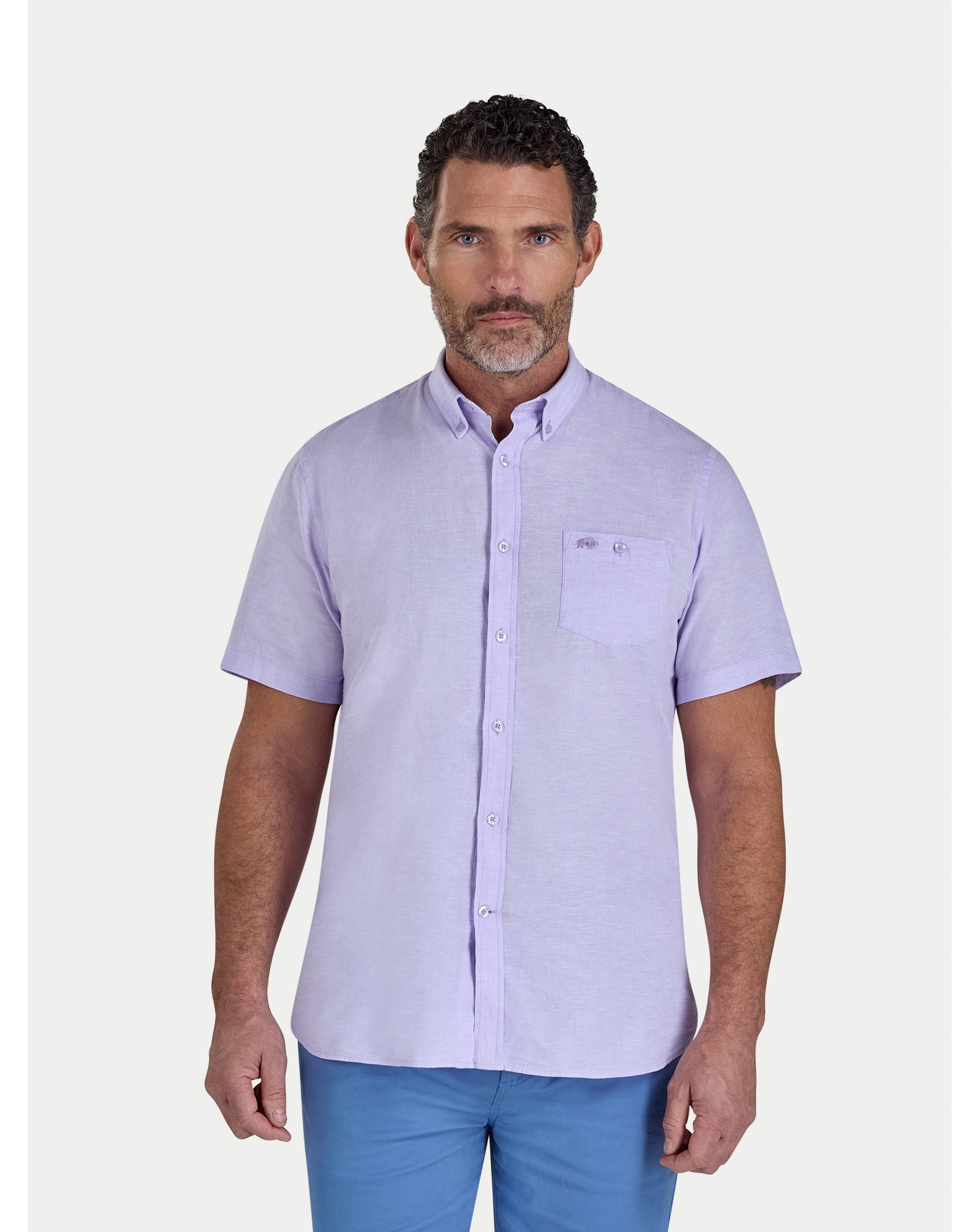 Raging Bull Short Sleeve Linen Shirt
