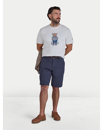 Raging Bull Farmer Bully Boy T-Shirt Ecru Marl