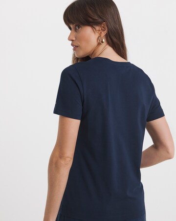 Tommy Hilfiger Metallic Script Crew Neck T-shirt