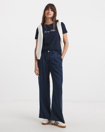 Tommy Hilfiger Metallic Script Crew Neck T-shirt