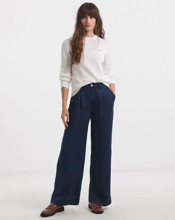 Tommy Hilfiger Cable Fine Knit Long Sleeve Sweater