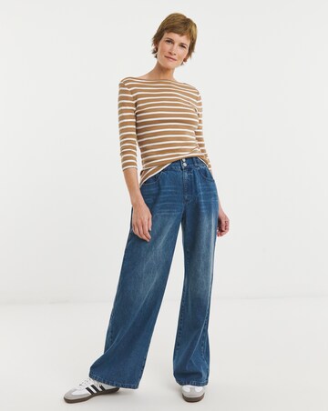 Tommy Hilfiger Three Quarter Sleeve Boat Neck