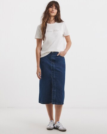 Tommy Hilfiger Metallic Script Crew Neck T-shirt