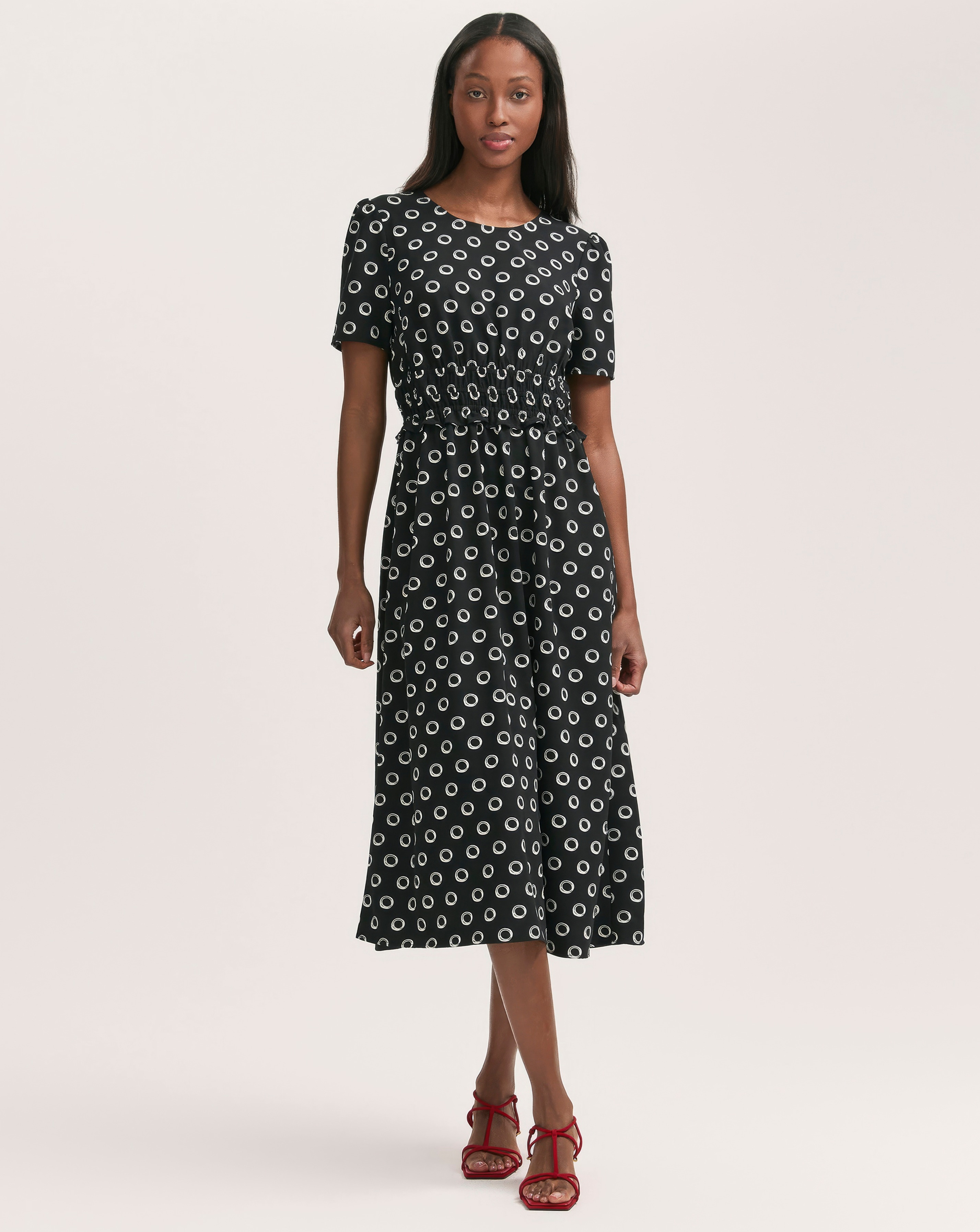Finery London Ruched Waist Dress