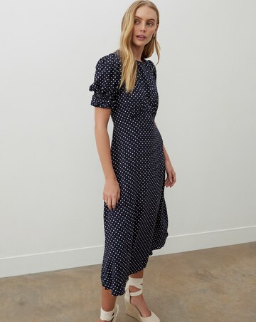 Finery London Polka Dot Midi Dress