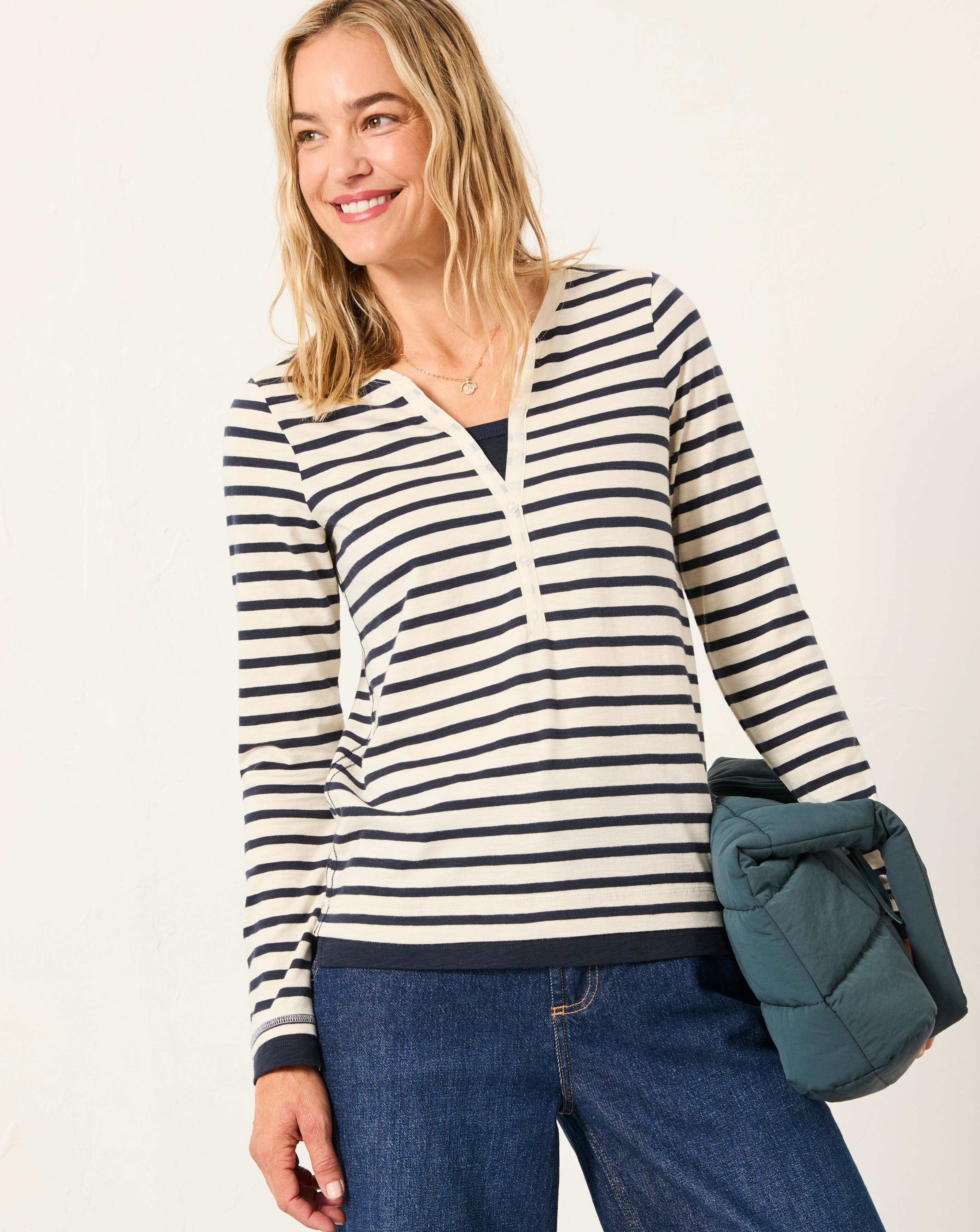 Fatface Mock 2 In 1 Henley Top