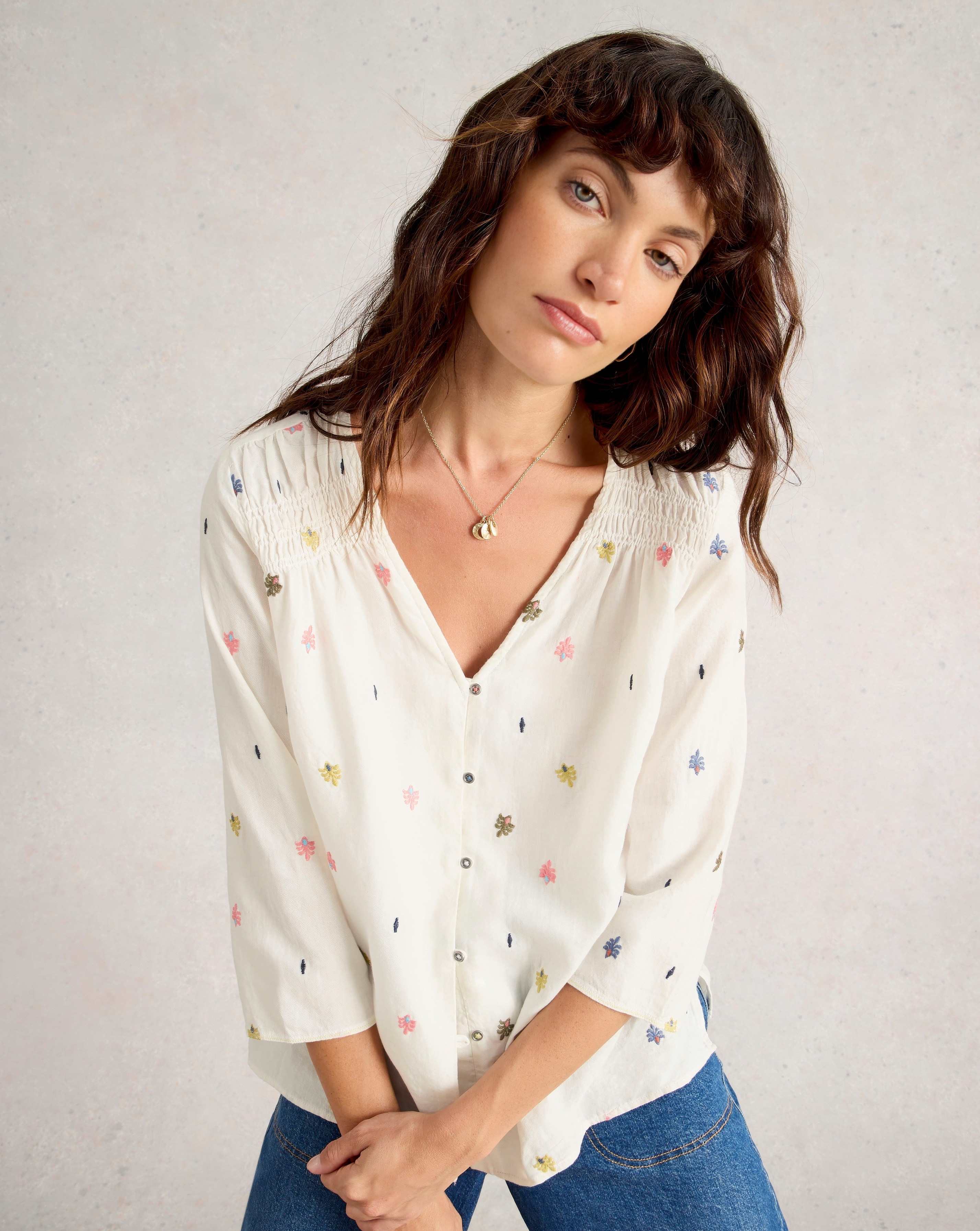 White Stuff Rae Organic Cotton Top