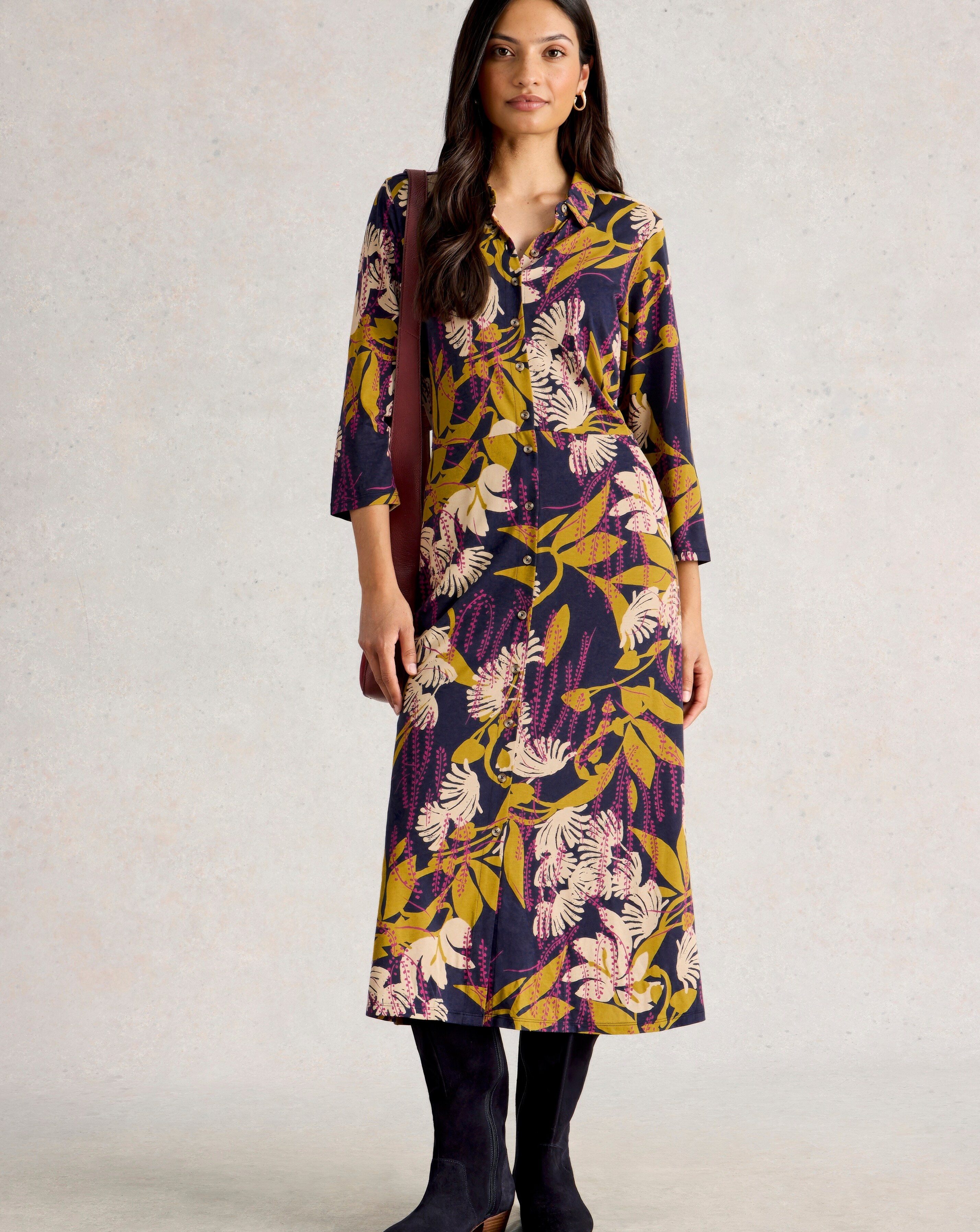 White Stuff Rua Jersey Shirt Dress