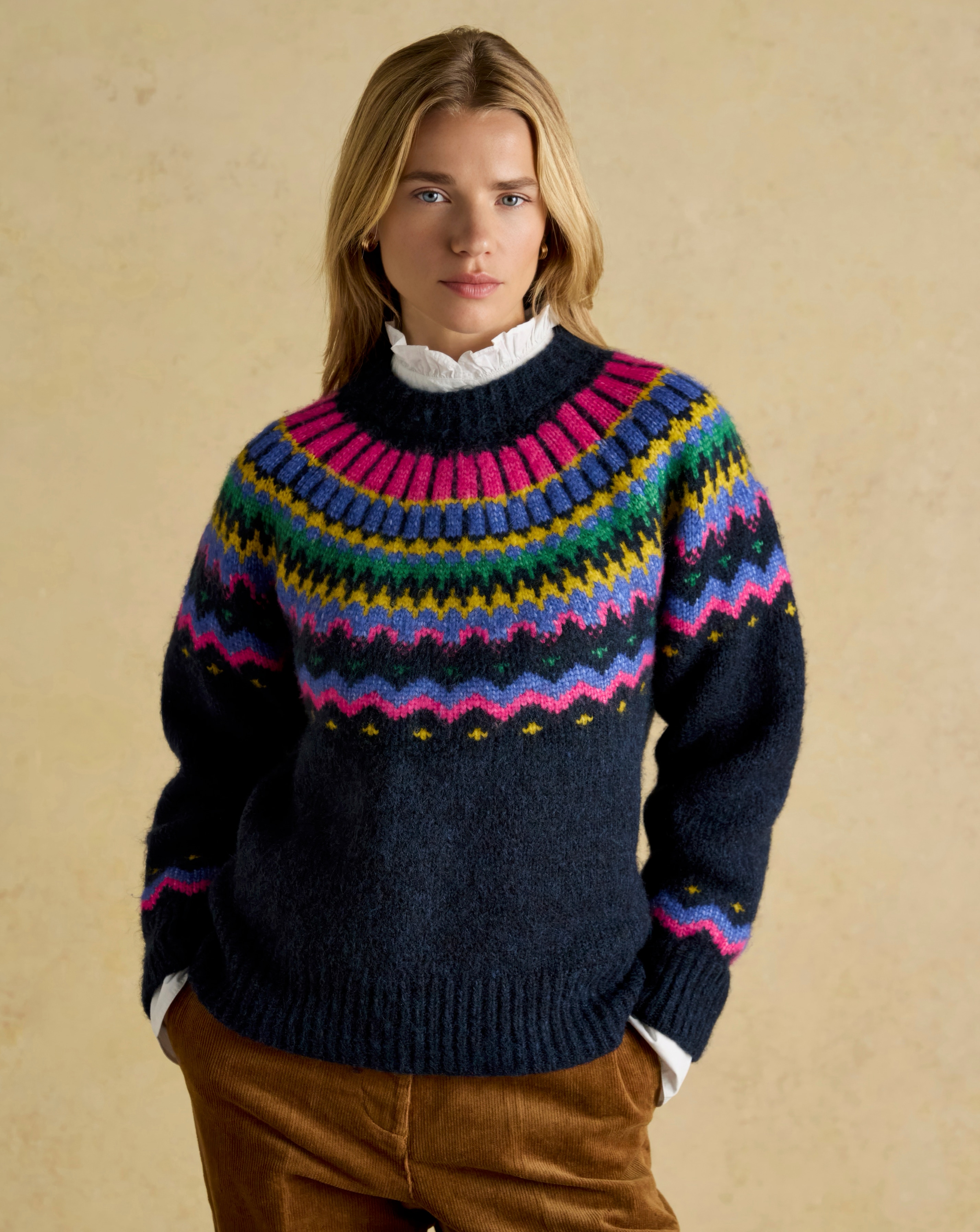 Joules Charlie Fairisle Knitted Jumper