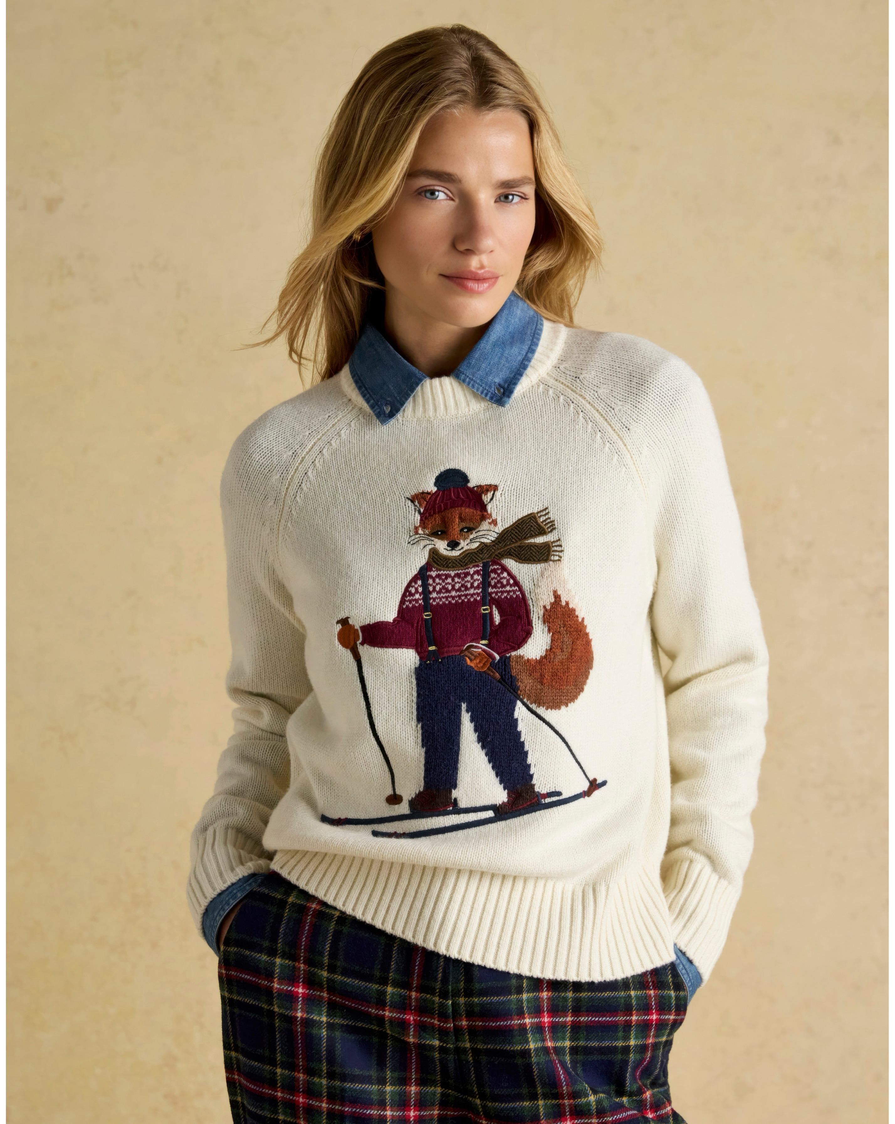 Joules Jonty Fox Ski Knitted Jumper