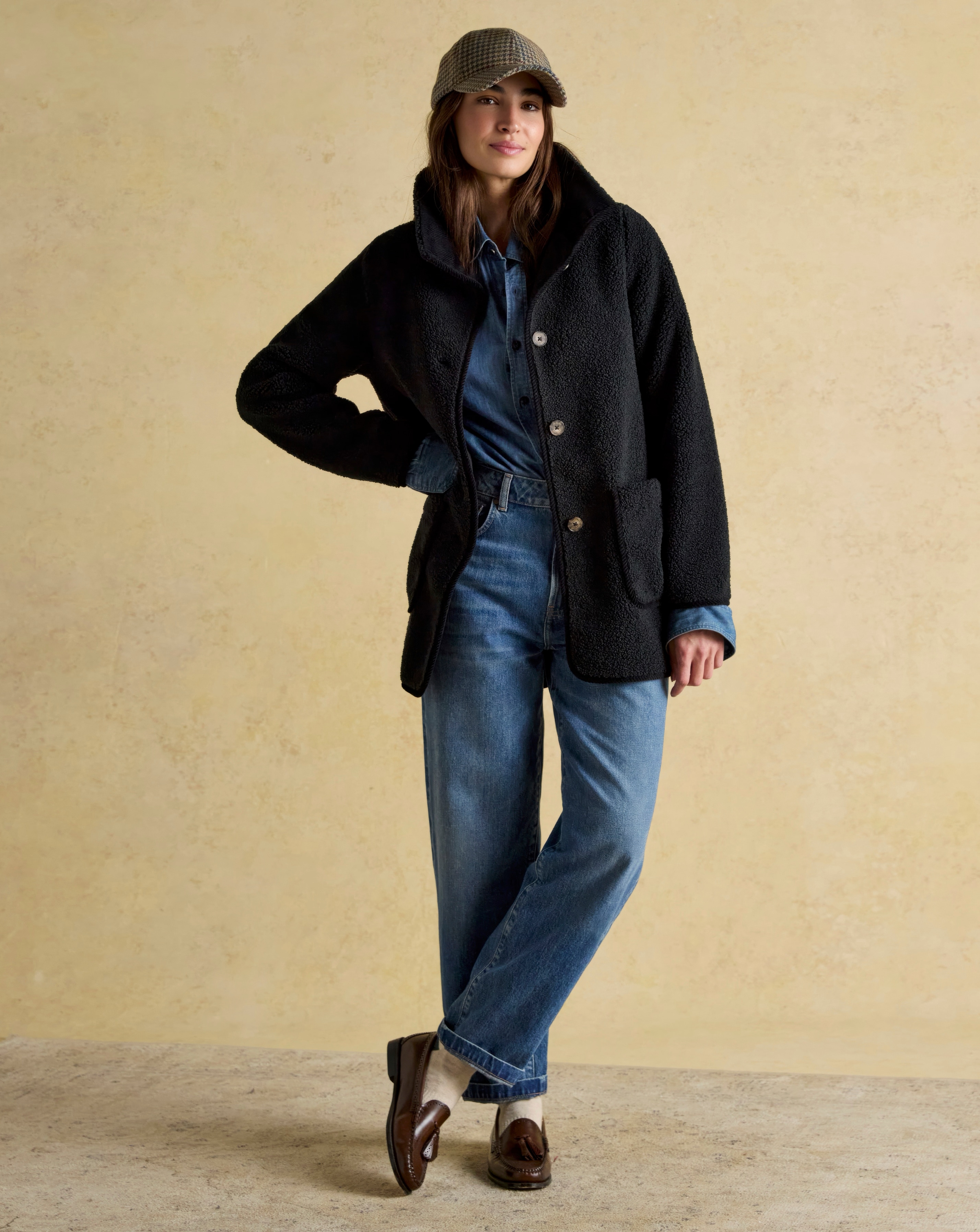 Joules Sadie Longline Button Fleece