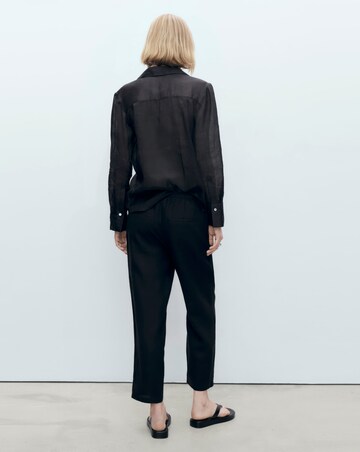 Mango Linen Straight Linen-Blend Trouser