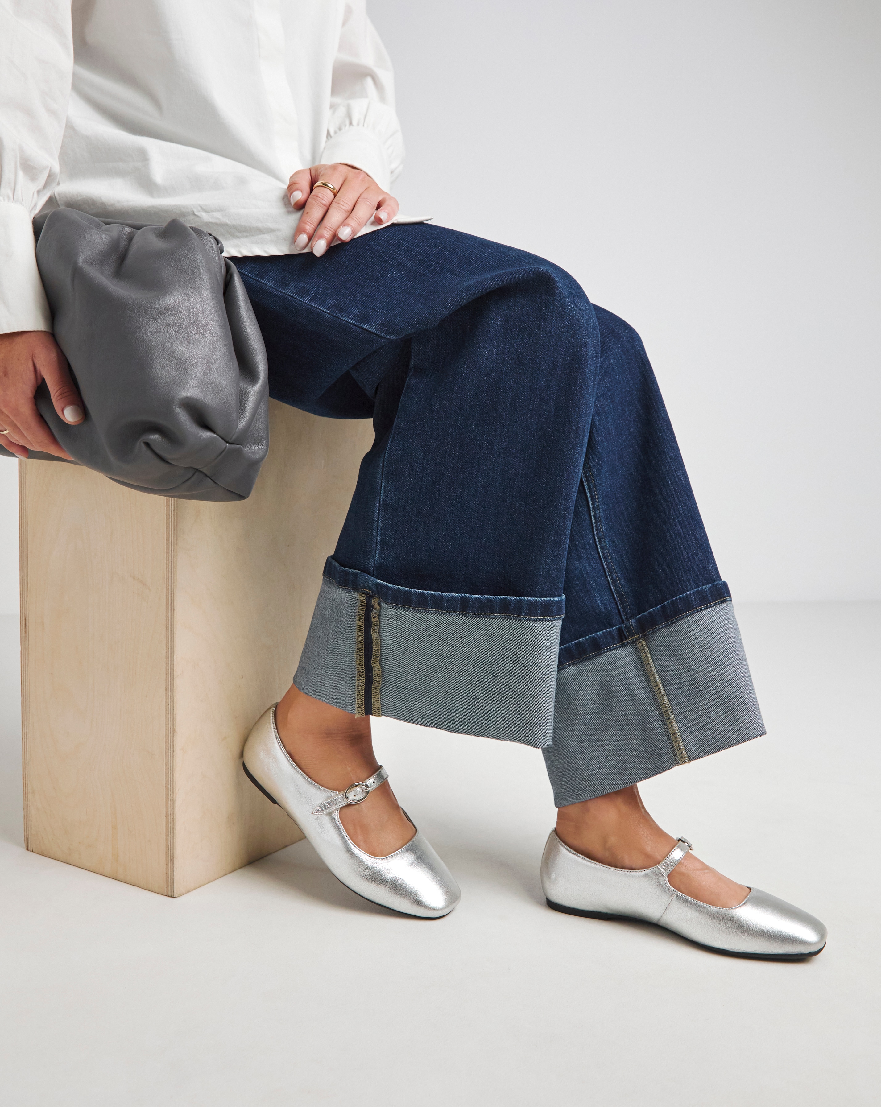 Mary Jane Flat Shoe Wide E Fit