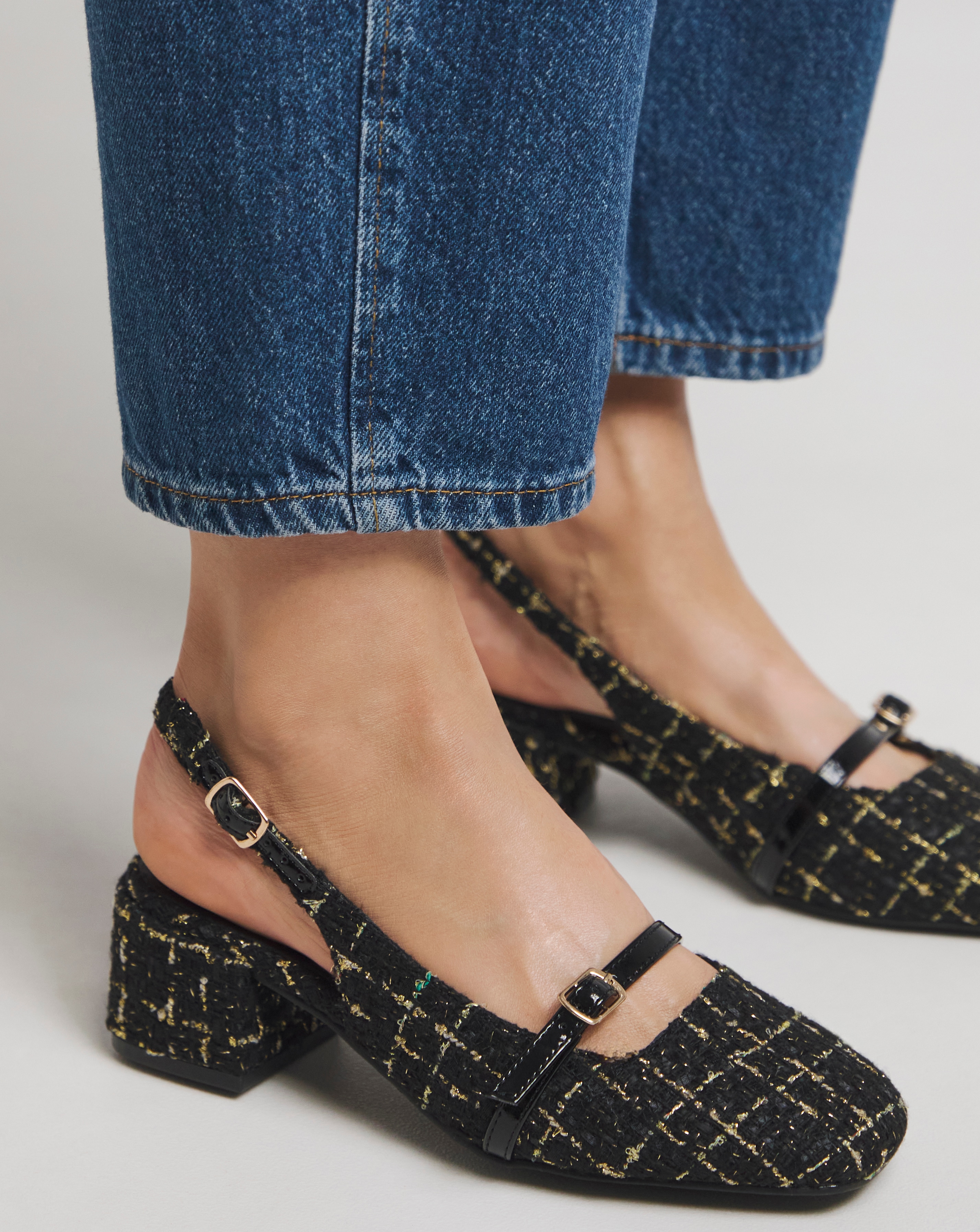 Slingback Mary Jane Ex Wide Fit