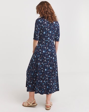 Julipa Pintuck Jersey Midi Dress