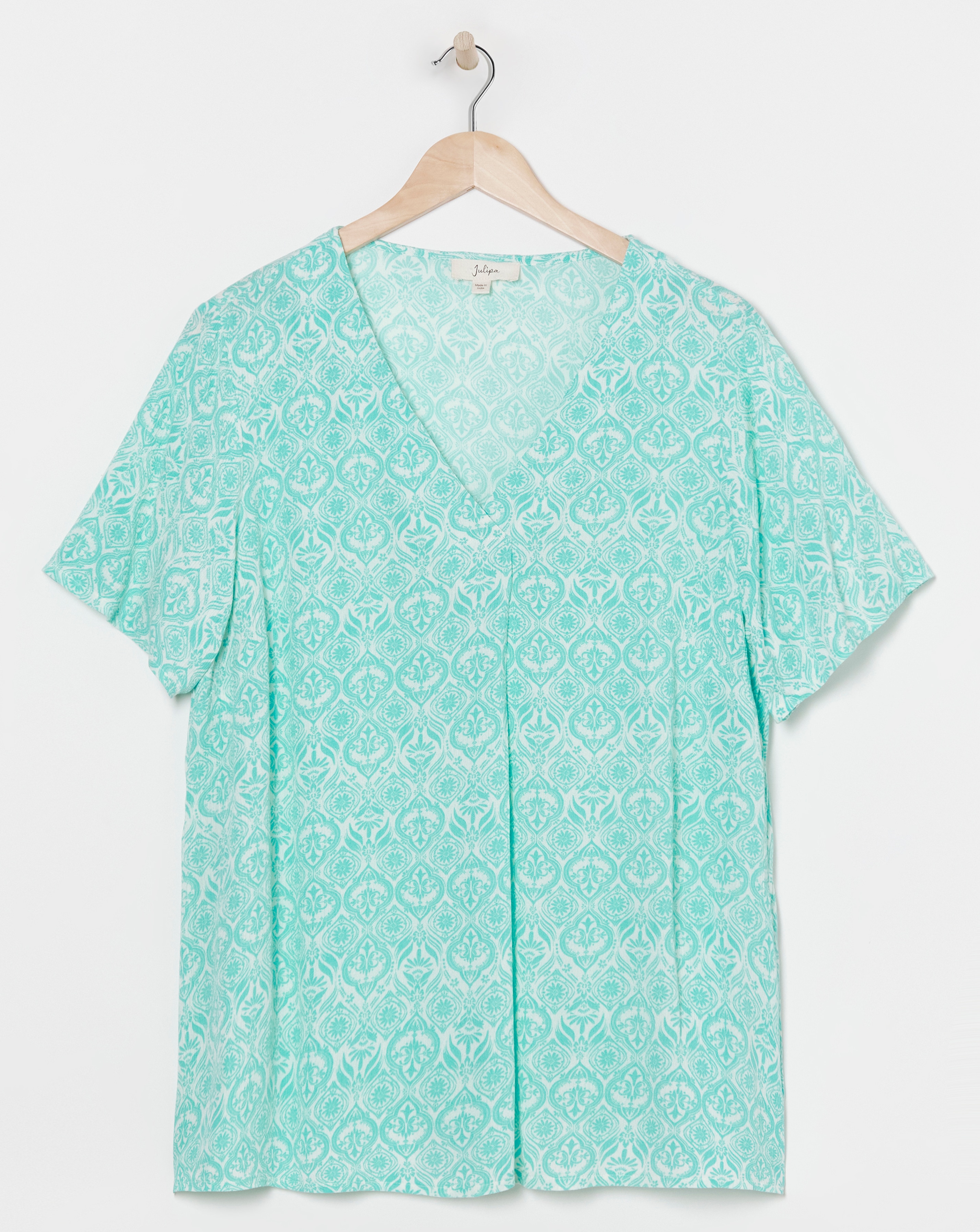 Julipa V Neck Crinkle Top