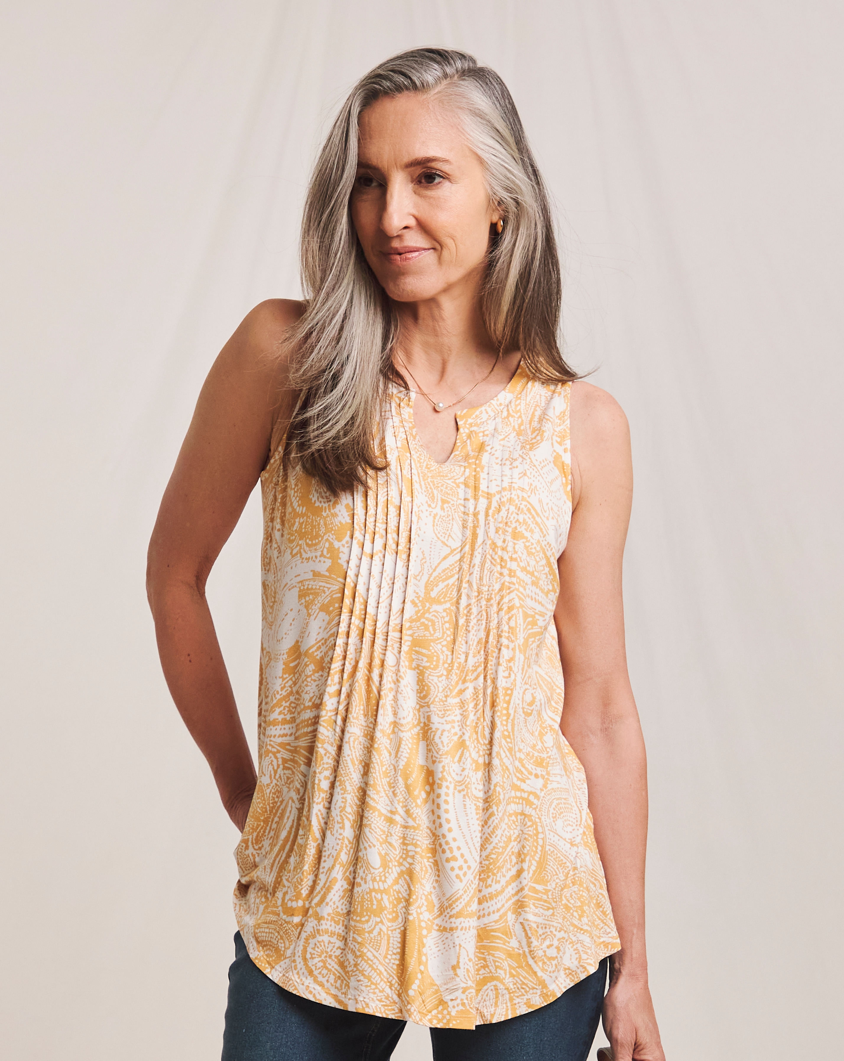 Julipa Jersey Pintuck Top