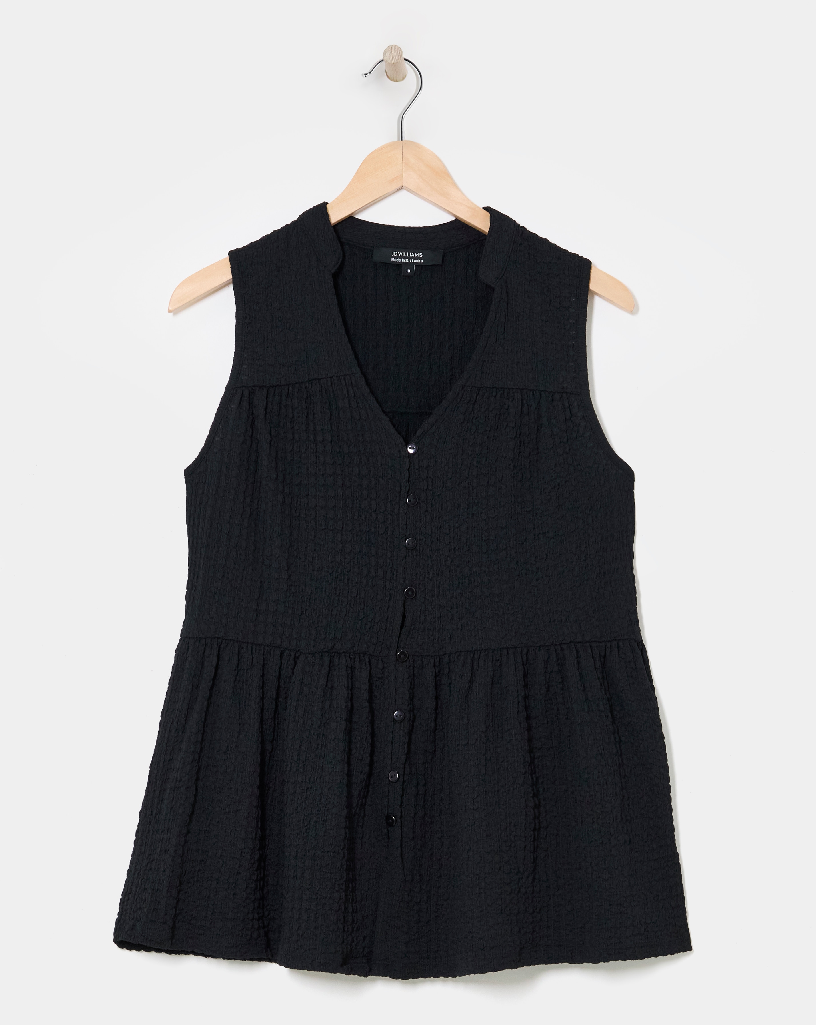 Textured Tie Neck Top