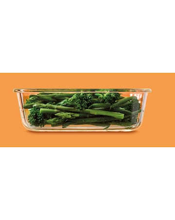 LocknLock ECO Ovenglass Set of 3 Rectangular 630ml Glass Containers