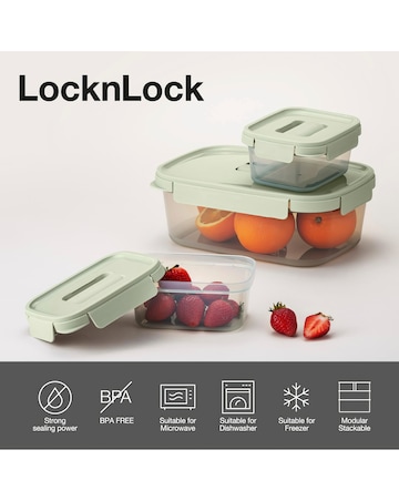 LocknLock Nest & Lock 3 Piece Container Set