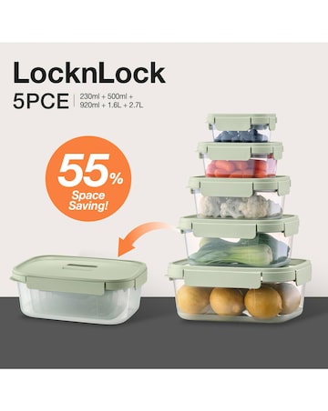 LocknLock Nest & Lock 5 Piece Container Set
